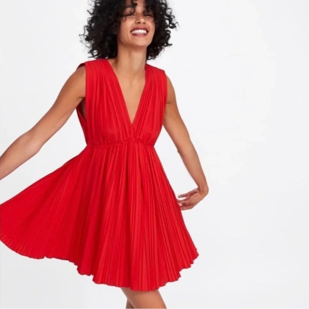 Zara Vibrant Red Mini Dress